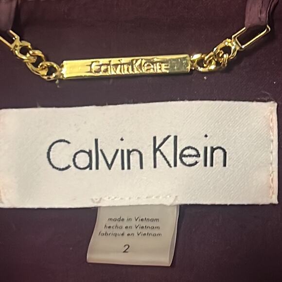 NWT $159 Calvin Klein Longline Color Block Topper Open Jacket Size 2 - Picture 8 of 12